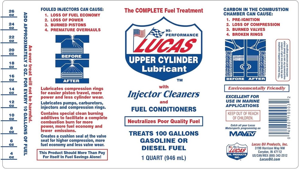 Powerful 1 Quart Injector Cleaner - Fuel Additive to Boost Engine Performance