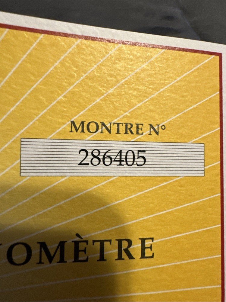 Genuine Breitling Chronometre Certificate #286405 🔥🔥🔥