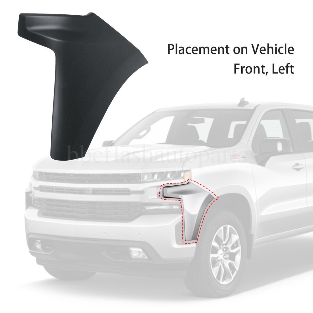 For 2019-2021 Chevy Silverado 1500 Bumper Outer Filler Panel Left Driver Side LH