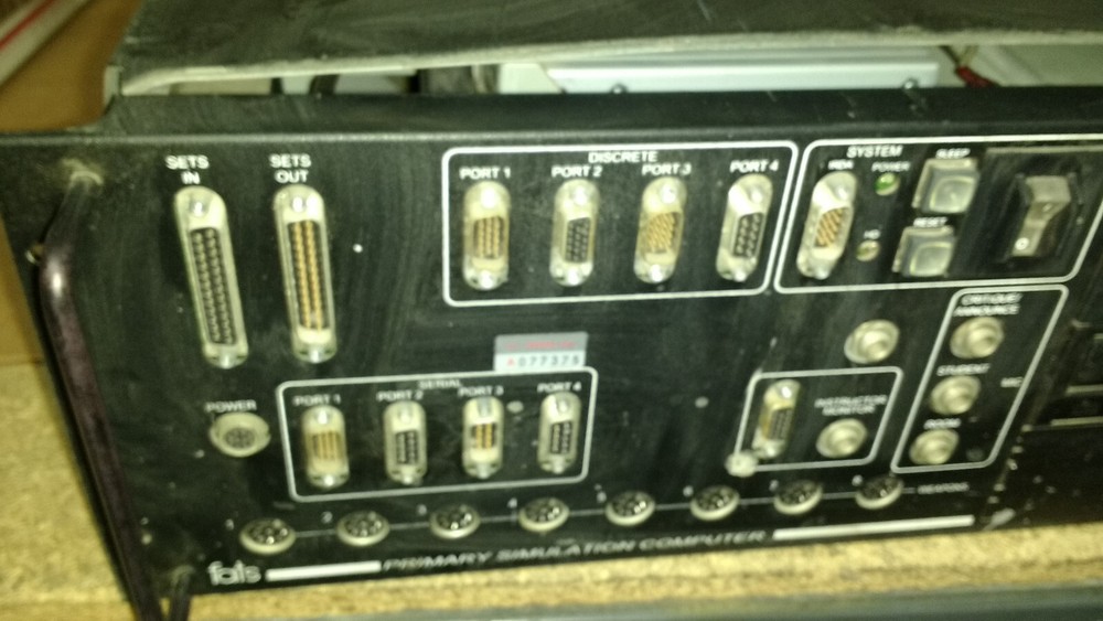 primary simulation computer POWERS ON