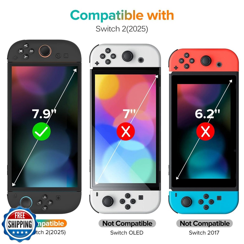 ivoler 4-Pack Tempered Glass Screen Protector Designed for Ninten