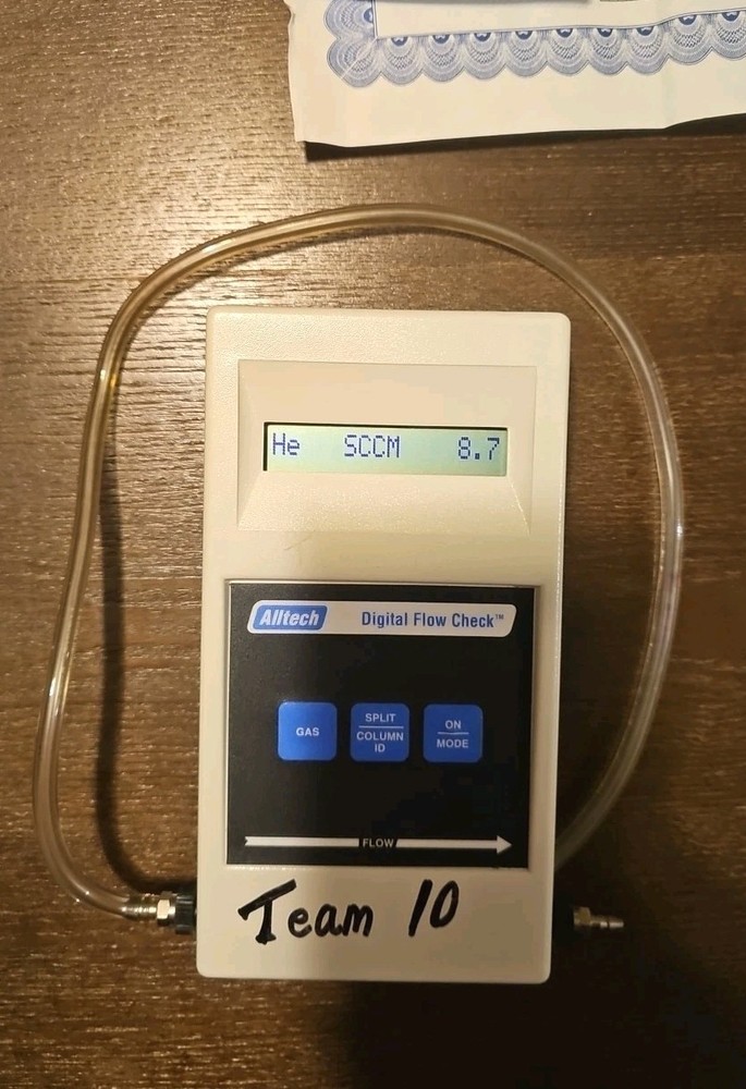 Alltech Digital Flow Check  W/ Case and NIST traceability/calibration