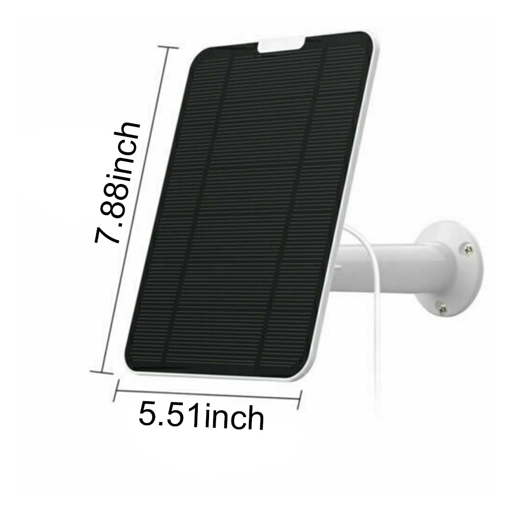 4W Solar Panel Charger For eufy eufyCam Cam 2/2 Pro/2C/2C Pro/E Security Camera