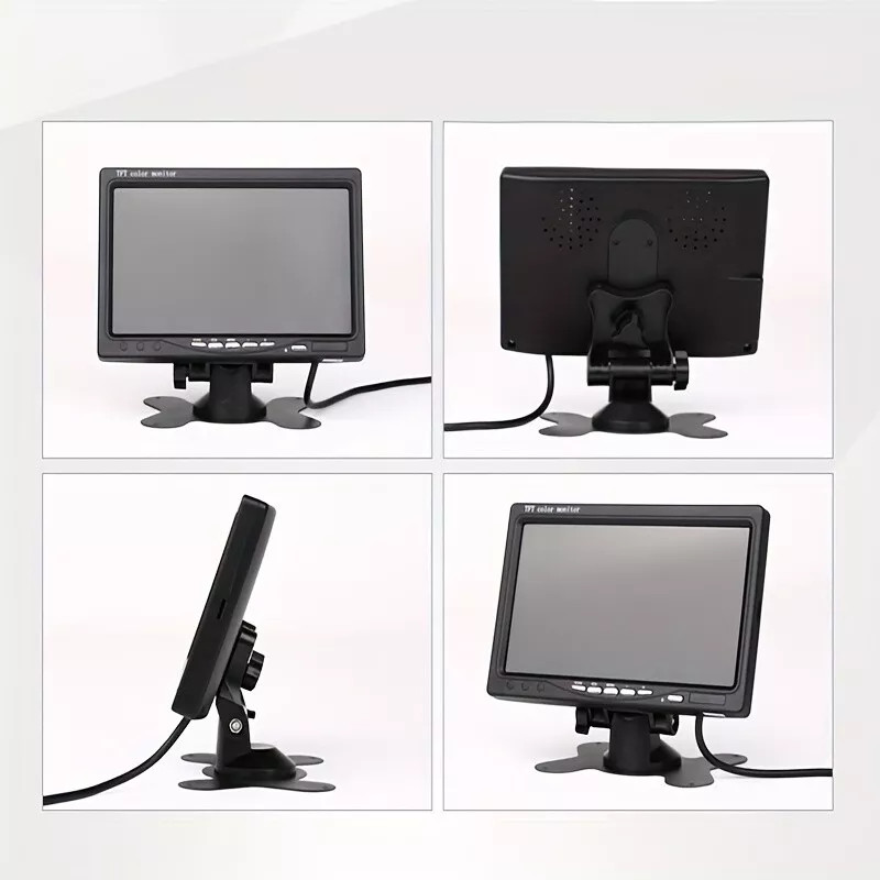 7" Monitor Rear View Backup Camera Night Vision System for RV Truck Bus VAN US