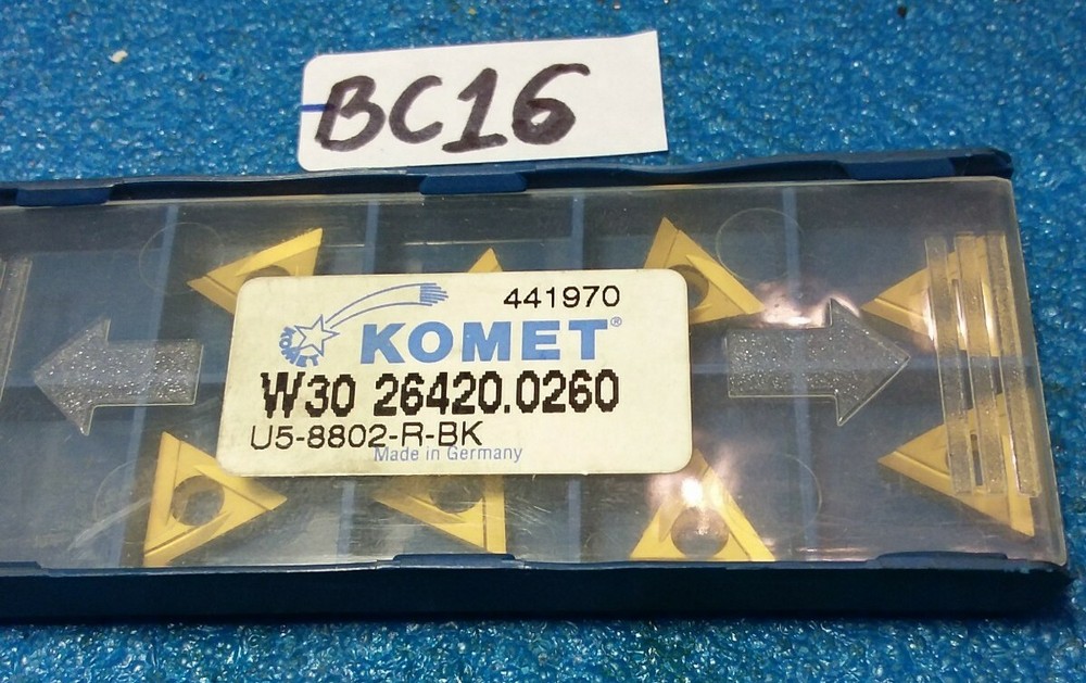 KOMET W30 26420.0260 BK INSERTS 8 PCS