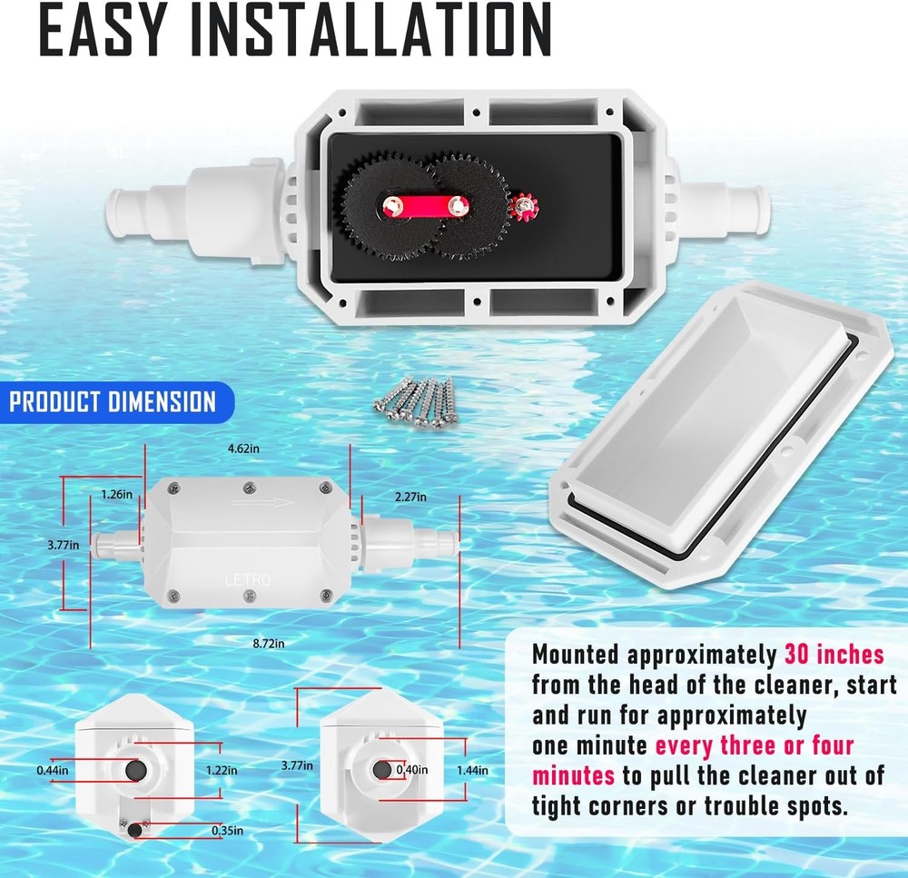 E10 White Back-Up Valve Replacement Replace for Pentair Automatic Pool Cleaner