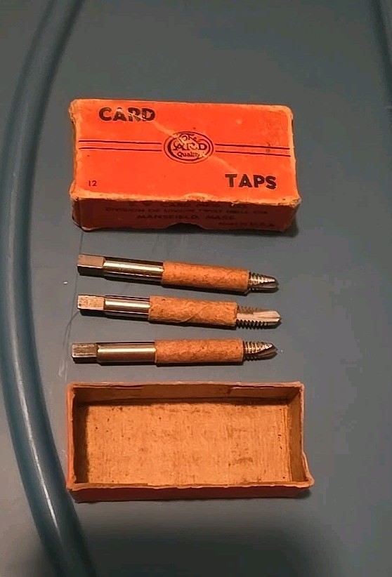 Vintage Card High Speed Taps Cut Thread