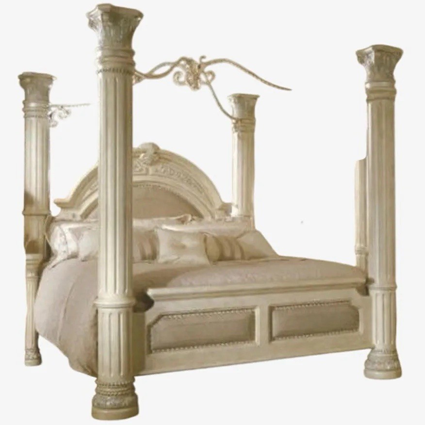 Michael Amini Monte Carlo Snow King Size Bedframe