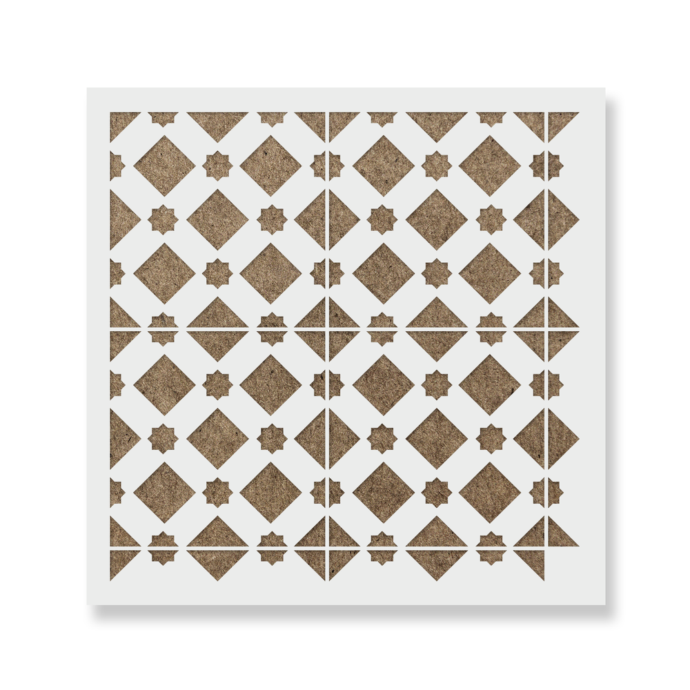 Glabra Tile Stencil - Durable & Reusable Mylar Stencils