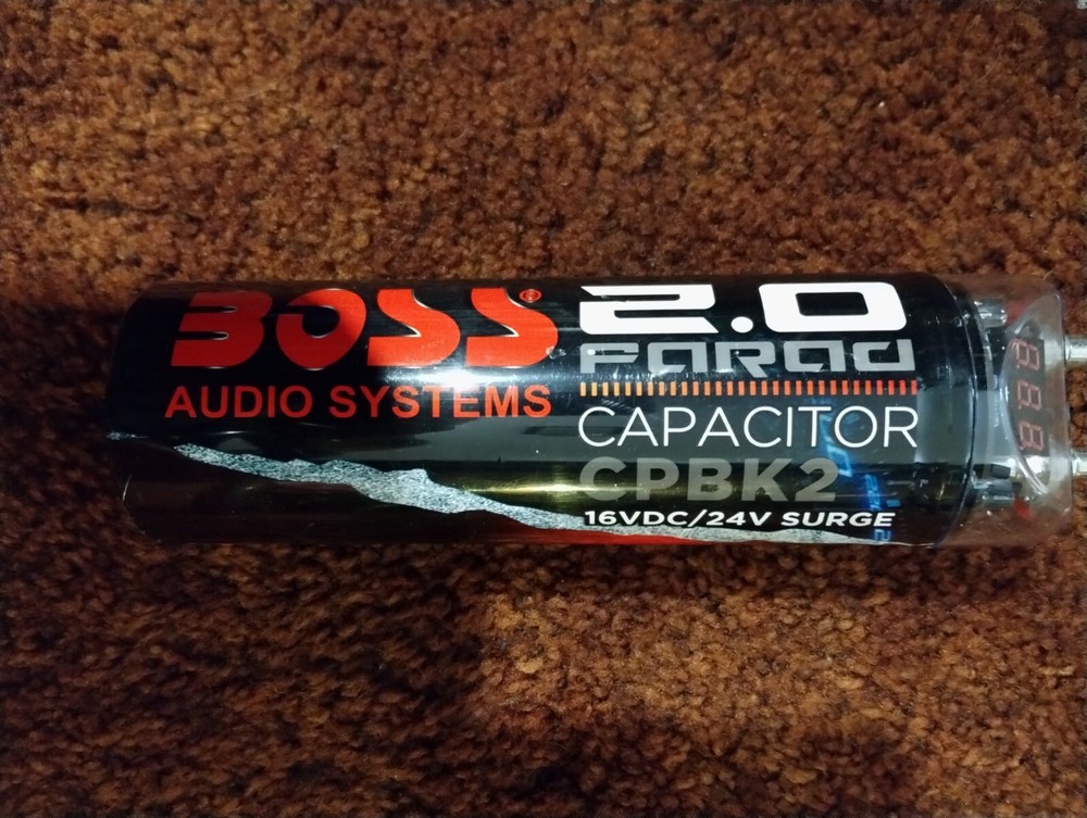 BELVA AND BOSS AUDIO CAPACITORS