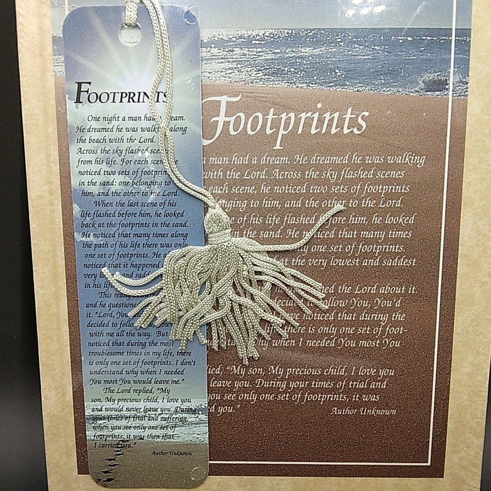 ⭐Footprints Journal With Scripture⭐NEW SEALED Vintage 1987