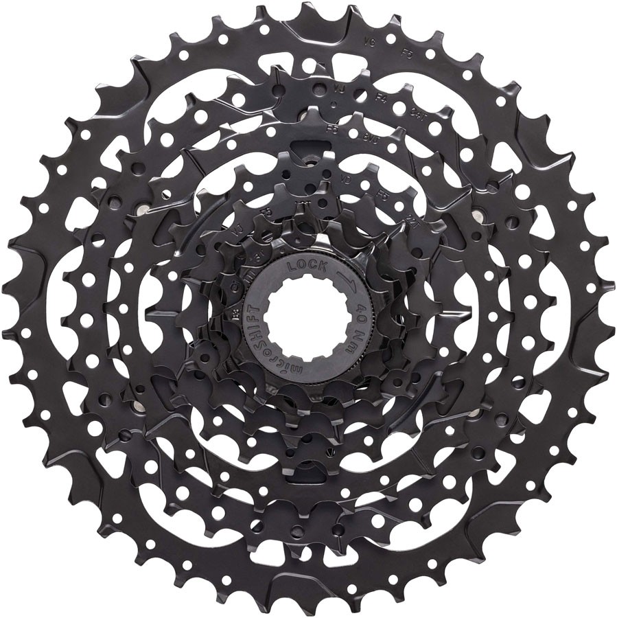 microSHIFT H07 Cassette - 7-Speed, 12-40t, Standard HG, ED Black Finish