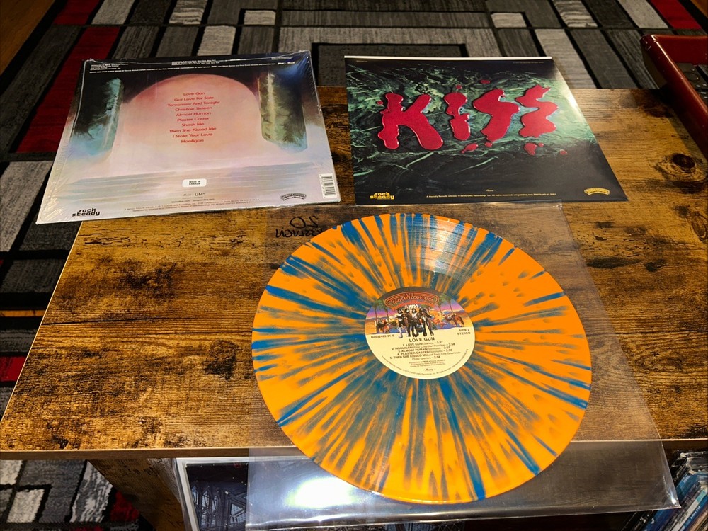 Kiss -Love Gun(1977) [Tangerine/Aqua Splatter LP Record, 2020 RE) Ace Frehley