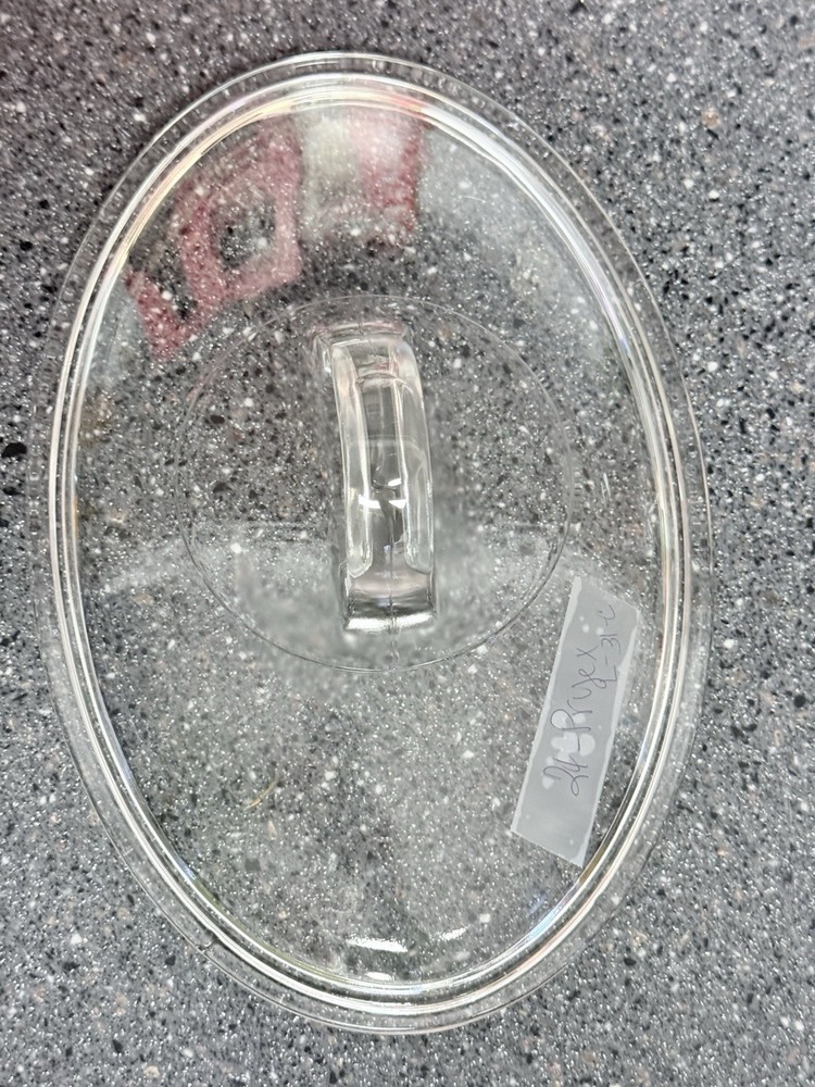 Replacement Pyrex Lid Oval Glass Lid L 31 With D Handle