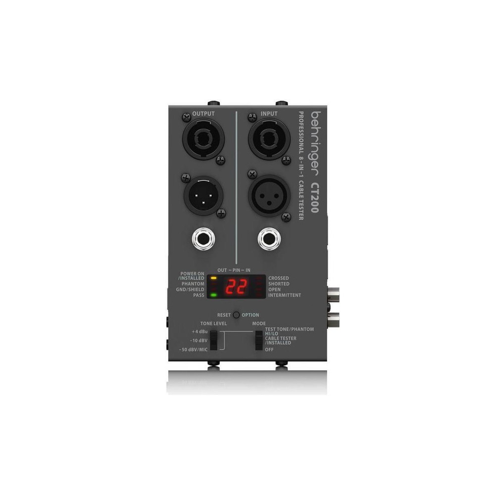 Behringer CT200 Microprocessor-Controlled 8-in-1 Cable Tester #000-BBR00-00010