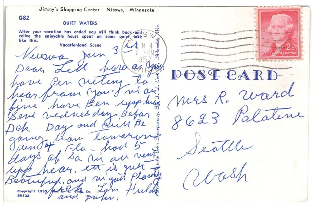 QUIET WATERS - VACATIONLAND SCENE - PC2990