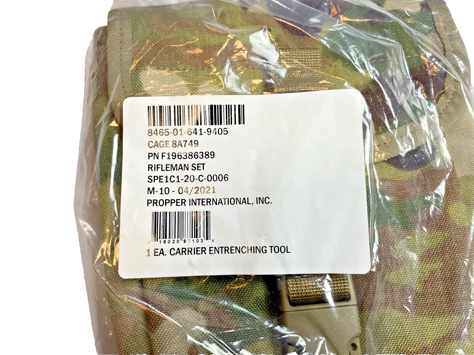 NIB US ARMY MOLLE E-Tool Entrenching Shovel Carrier Pouch Cover OCP MULTICAM