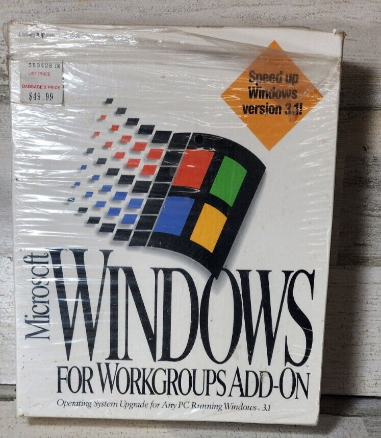 Microsoft Windows For Workgroups Add On Version 3.11 3.5"