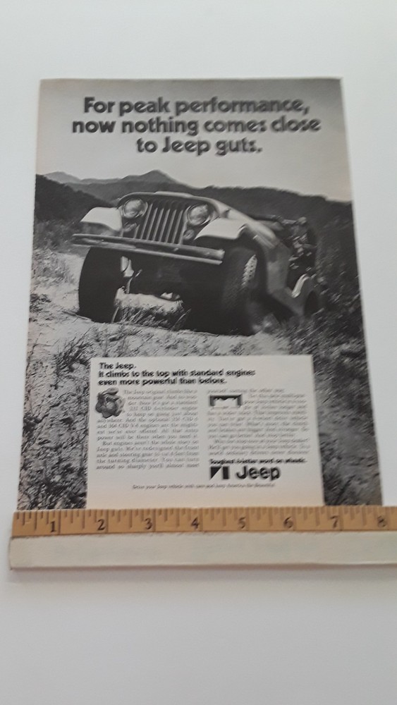 JEEP  ORIGINAL 1971 AD