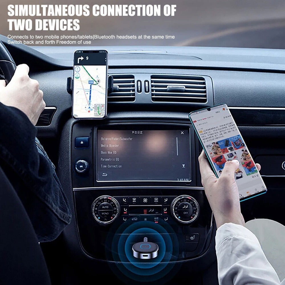 Wireless Bluetooth Receiver 3.5mm Aux Car Adapter Audio Receiver for Home Stereo