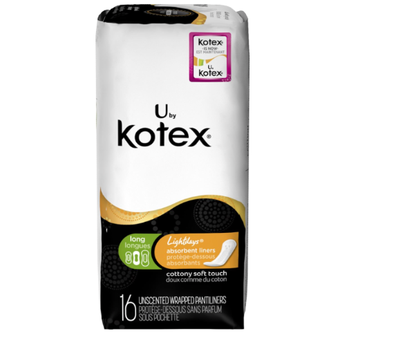 U by Kotex Liners - Lightdays - Long - Unscented - 16 count - 1 pack