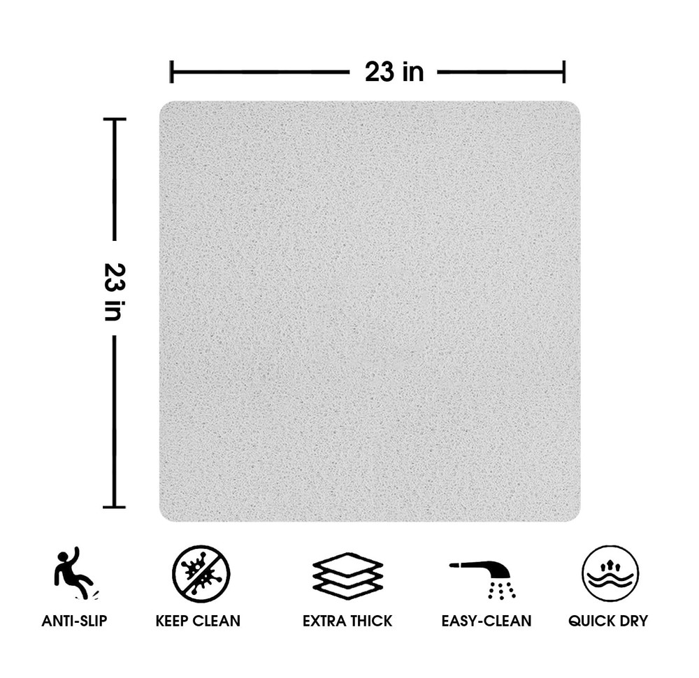 Non Slip Shower Mat, Comfortable Bath mat for Textured Surface,Quick Drying E...