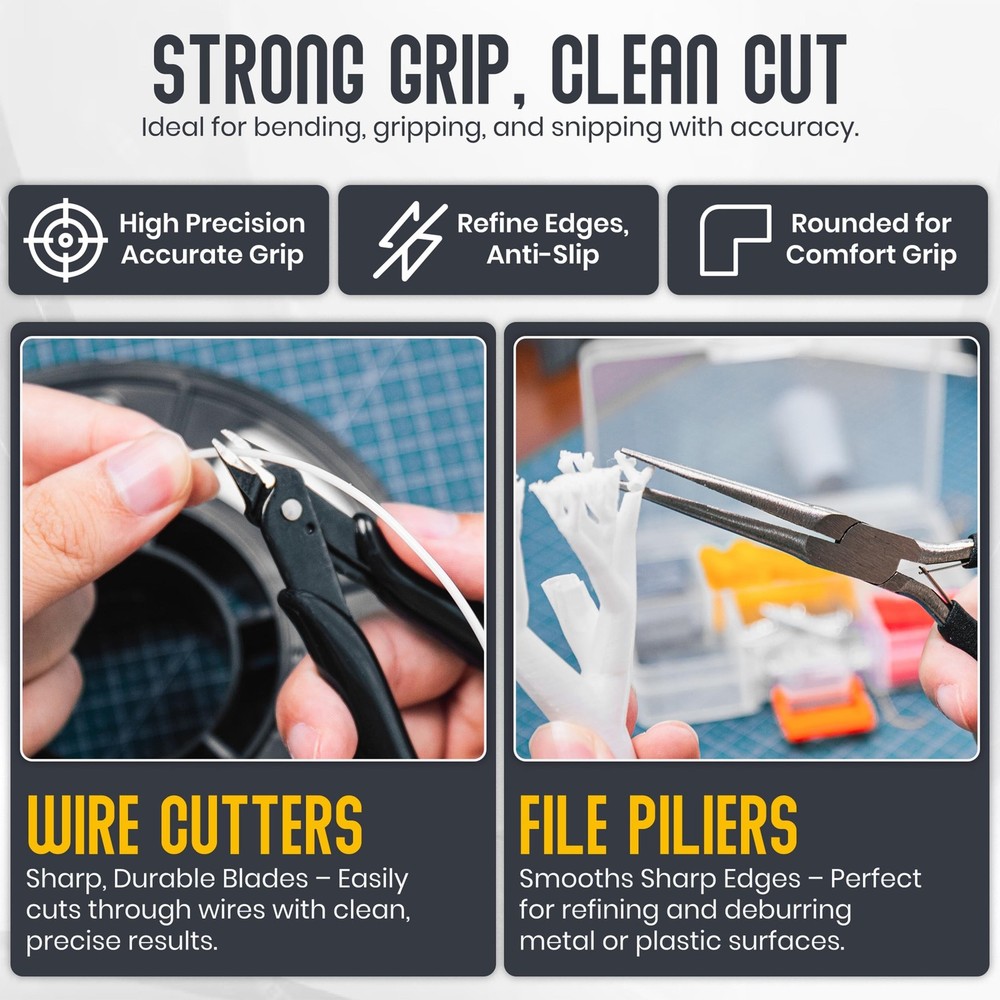 44PCS 3D Printer Tools Kit - 3D Printer Starter Kit - 3D Printing Accessories...