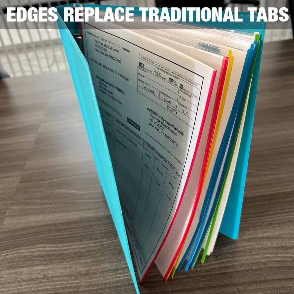 Colored-Edge Sheet Protector Family