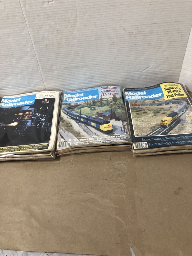 1982 MODEL RAILROADER MAGAZINE (12) ISSUES COMPLETE YEAR VTG Wrapped Separately
