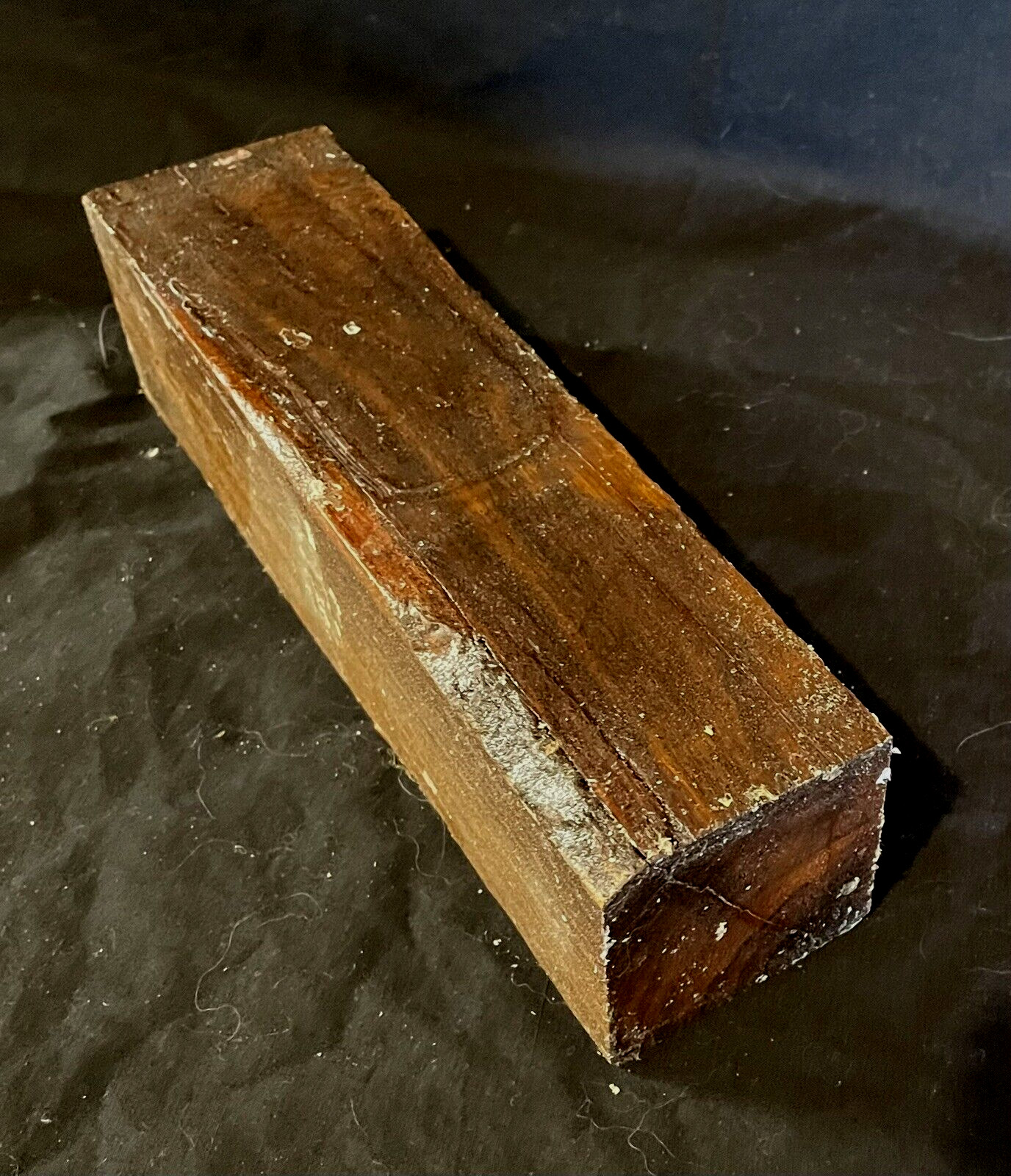 1 Real Lignum Vitae 1.5x1.5x6 Guaiacum Cracked Wood Bossing Mallets Tools Handle