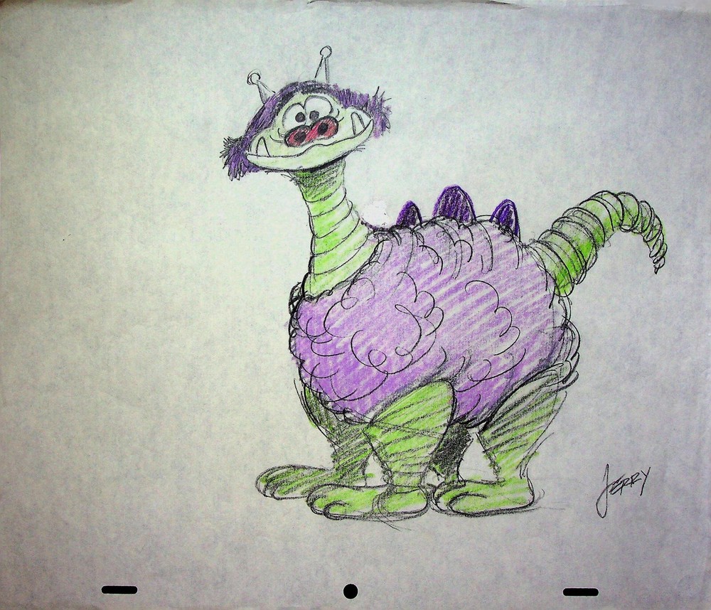 Daffy Dragons (Unreleased) JERRY EISENBERG Signed Hand-Drawn Character Layout#LF