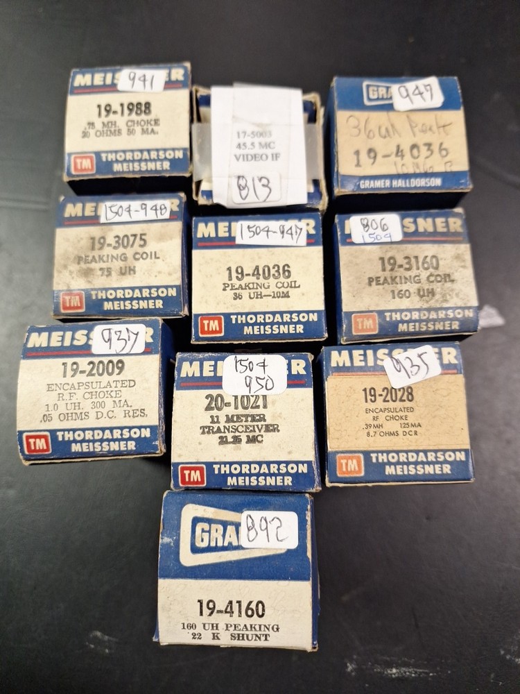 New And Used IF Transformer Peaking Coil Choke Lot