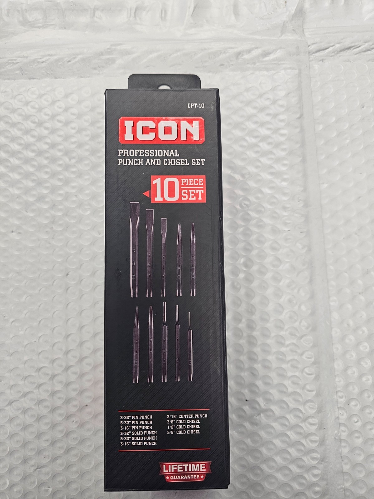 Icon CPT-10 Professional Punch & Chisel Set NEW