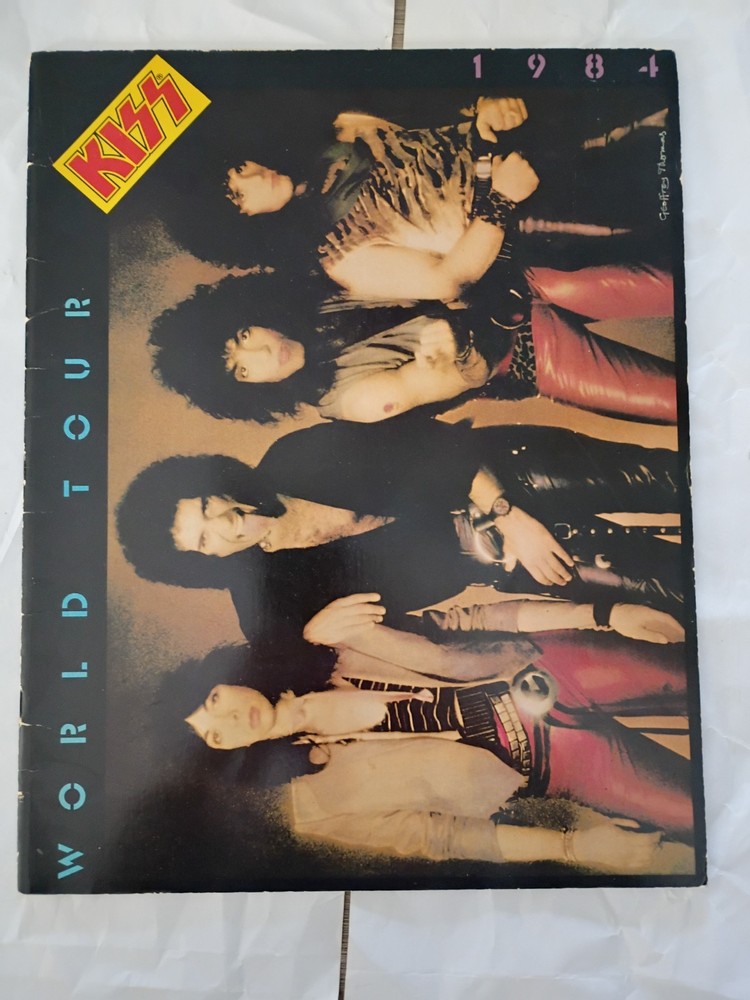 Kiss Lick It Up Tour Book Program 1984 U.S. Version