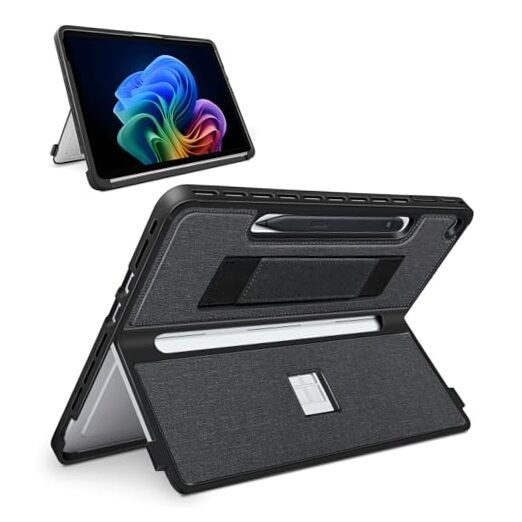 Protective Case for Microsoft Surface Pro 12 inch 2025 | Fall-Resistant Black