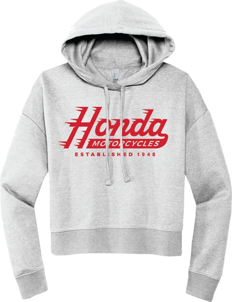 Licensed Honda Logo Womens Pullover Hoody Gray