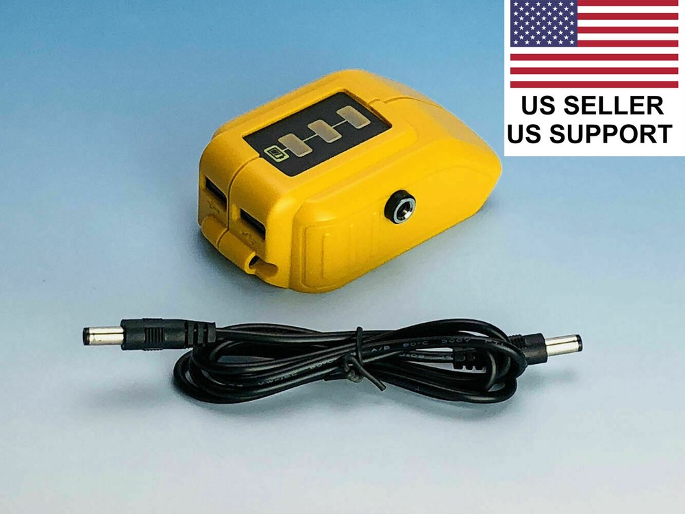Replacement Dewalt DCB091 12V DC Power Source and Adapter w/ cable US seller
