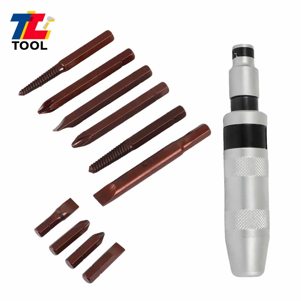 11PC 1/2" Heavy Duty Impact Driver Socket Set Screw Phillips Hex Screwdriver Bit