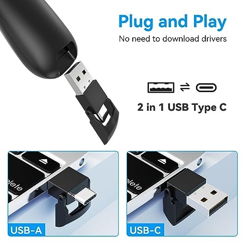 Wireless Presentation Clicker PowerPoint Presenter Remote : USB Type Red Light