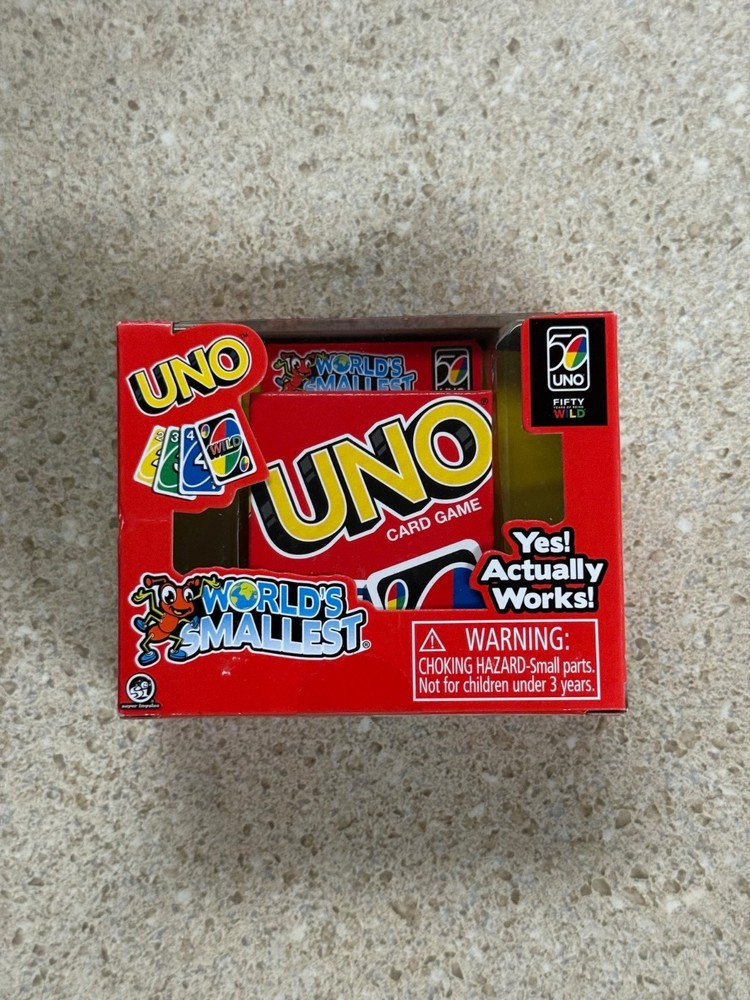 WORLD'S SMALLEST UNO Card Game New in Box