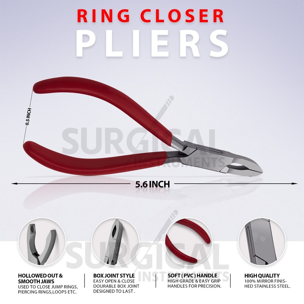 RING OPENING & CLOSING PLIERS - BODY PIERCING TOOLS