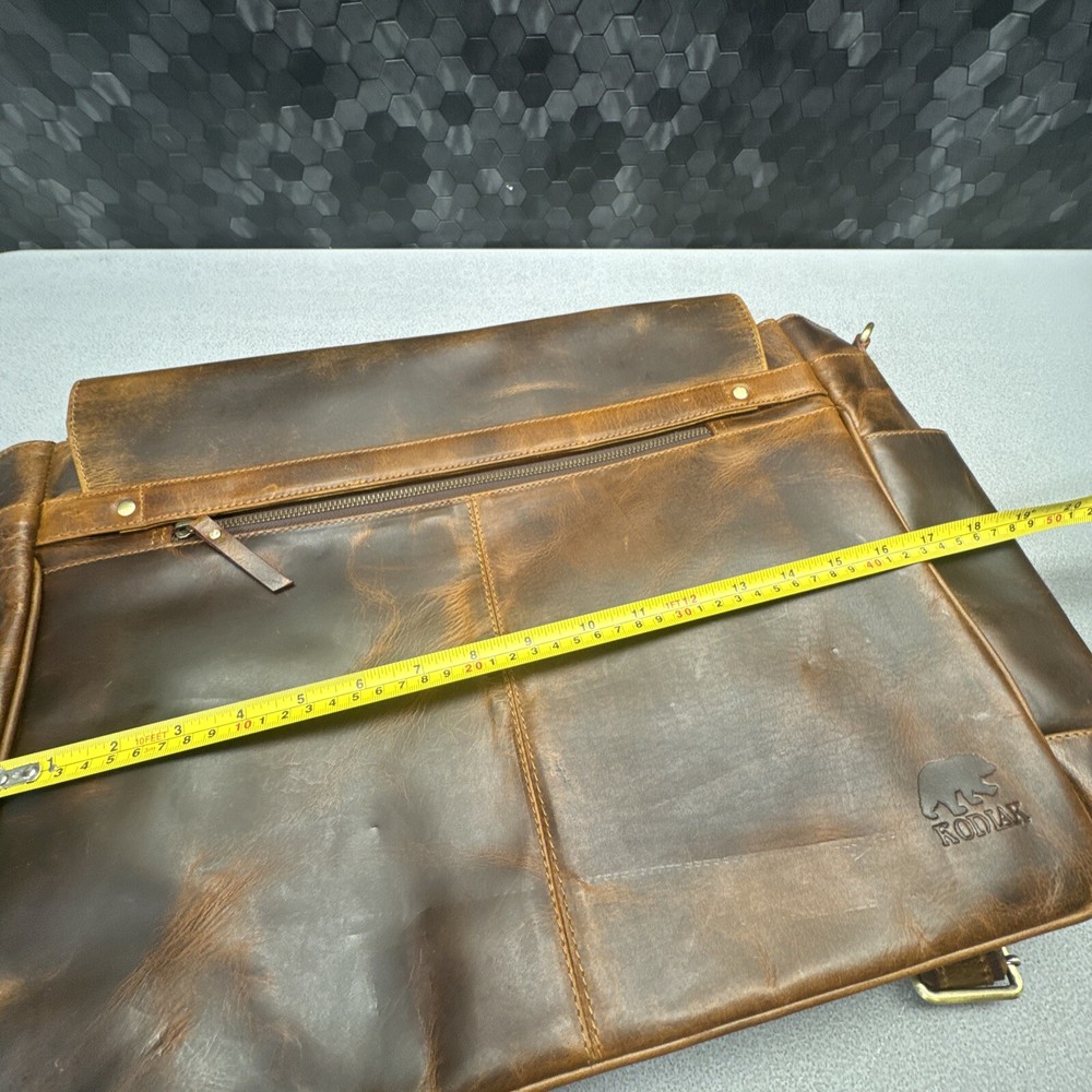 Kodiak Leather laptop Bag Brown