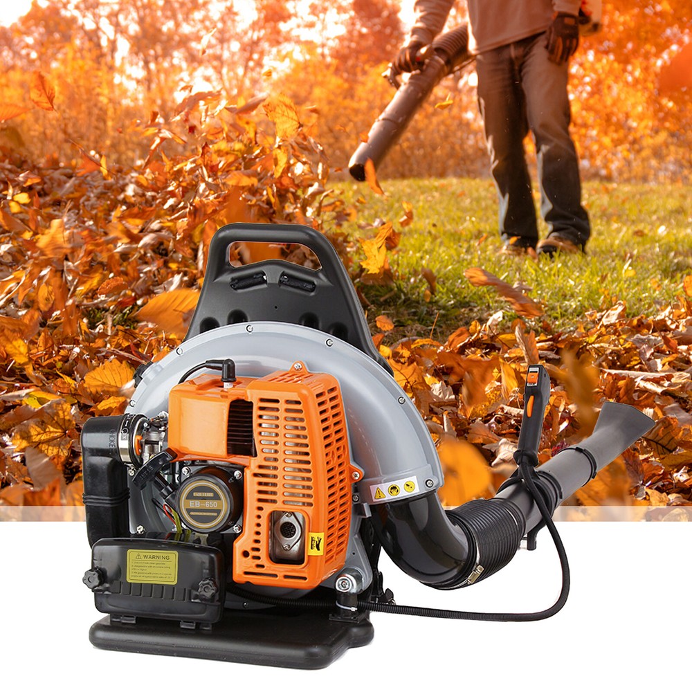 Upgraded 63CC 2-Stroke Backpack Leaf Blower, 4.3HP, 850CFM Powerful Performance