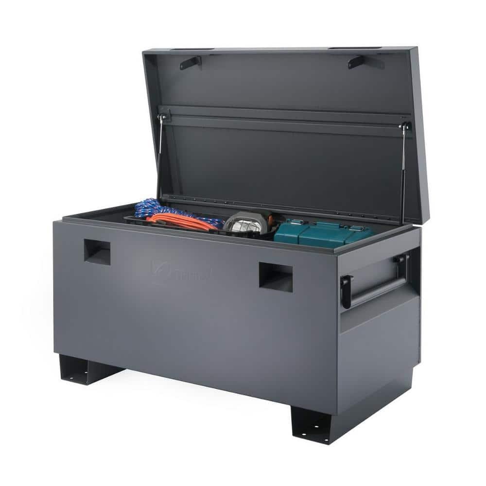 45 In. Job Site Box, Gray