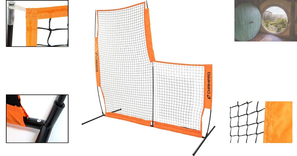 Adaptable L-Screen – 7' x 7' Rebound Training Tool for Baseball Enthusiasts