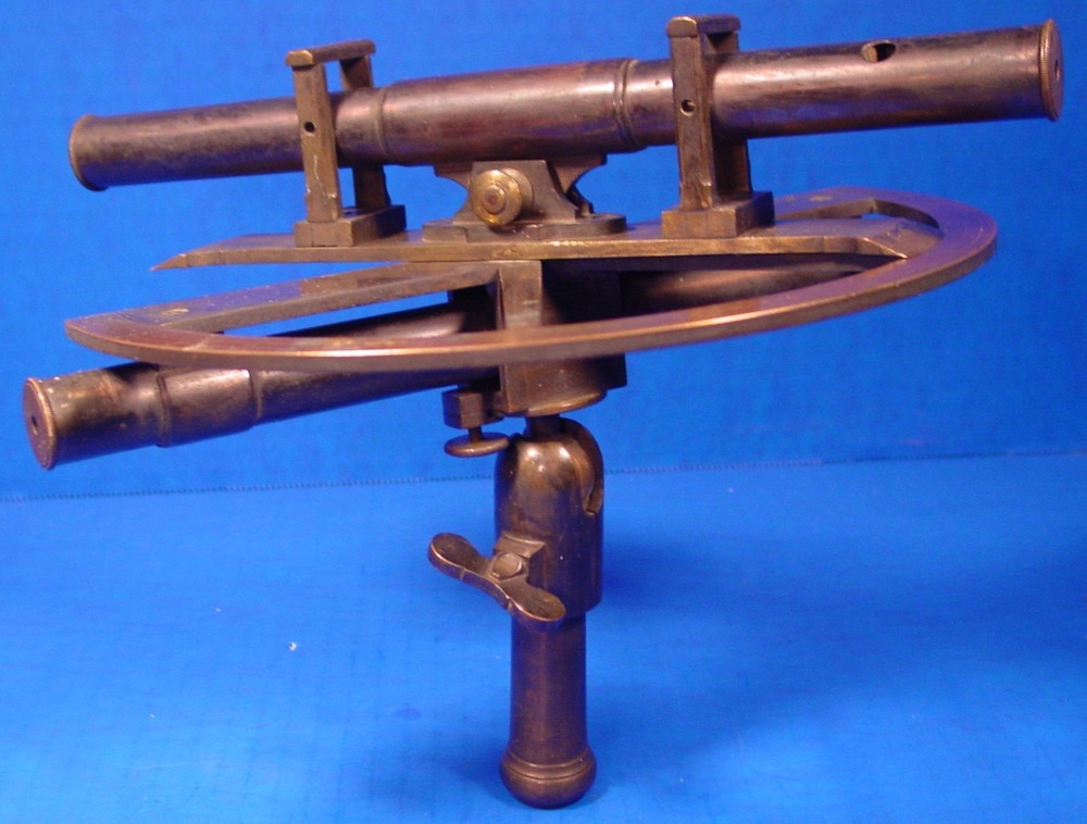 Circa 1890 likely French Double Scope Surveying Graphometer