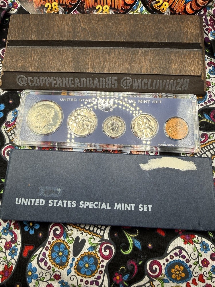 1966 US Mint SPECIAL MINT SET, 40% SILVER Half