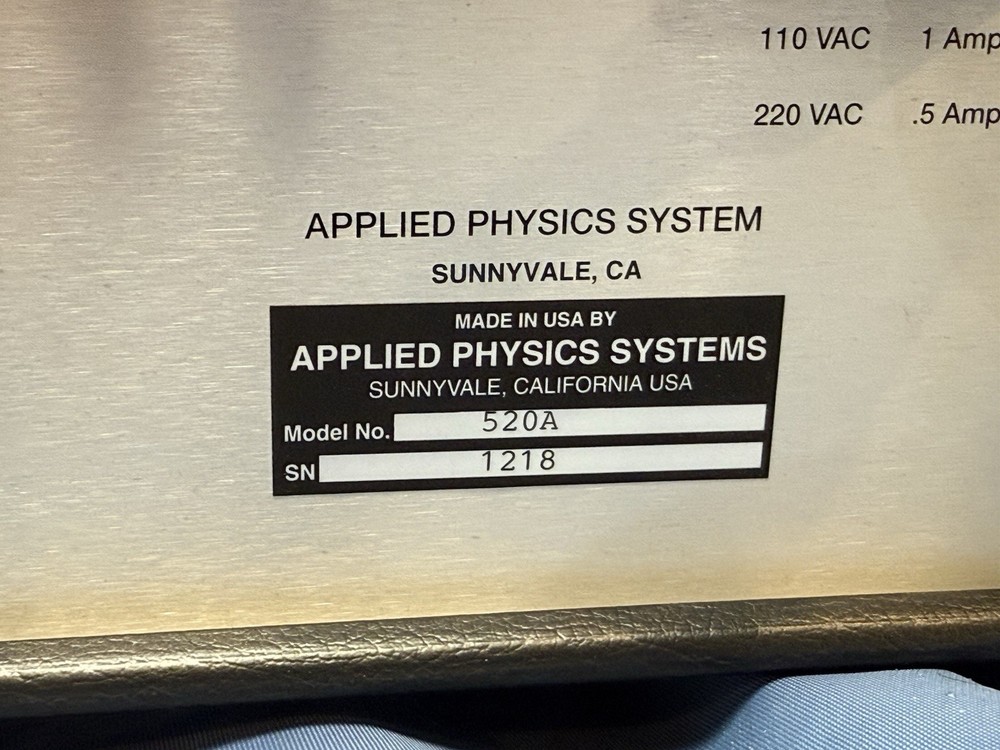 APPLIED PHYSICS SYSTEMS 520A FIUXGATE MAGNETOMETER