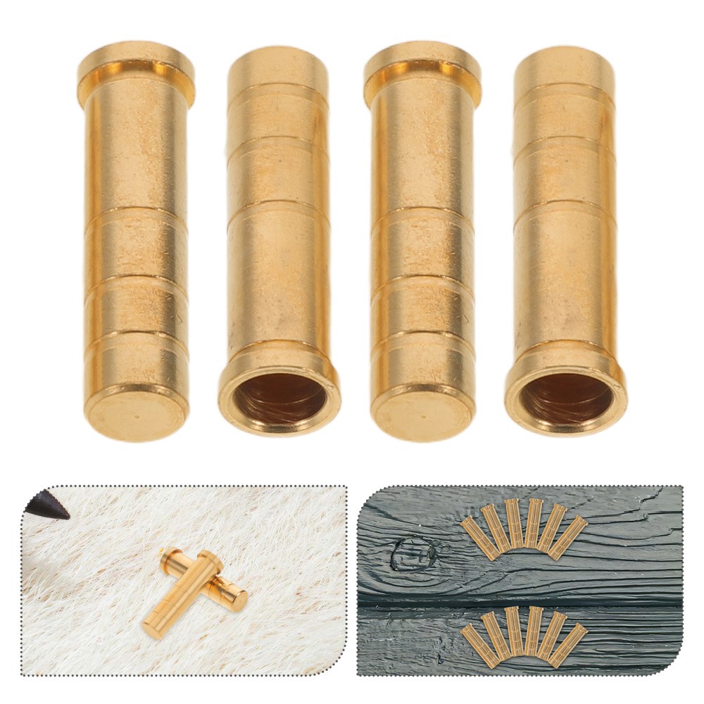 12 Pcs Arrow Connection Seat Inserts Points Archery Accessories Brass