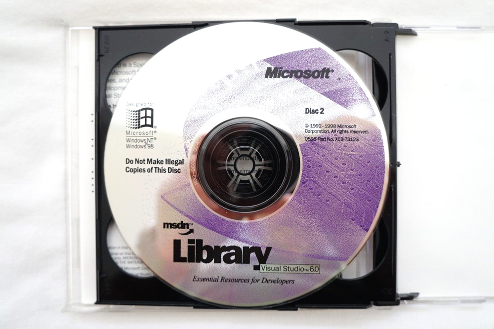 Microsoft Visual Studio Enterprise 6.0 6 Windows 95 thru 11 Retail 10 CD's + KEY